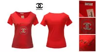 femmes chanel t-shirt populaire coton 2013 paris chanel rouge